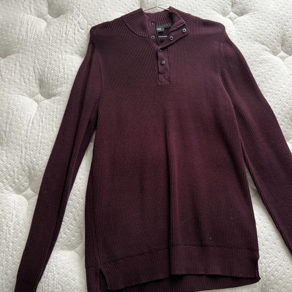 Express Men's Burgundy Sweater